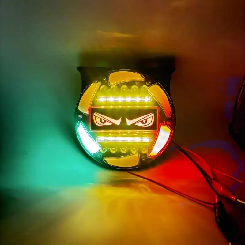 شاحنة LED تحذير الدورية الملونة وامض ضوء الضباب الخفيف بدوره إشارة عكس الضوء القيادة ضوء ضوء الفرامل