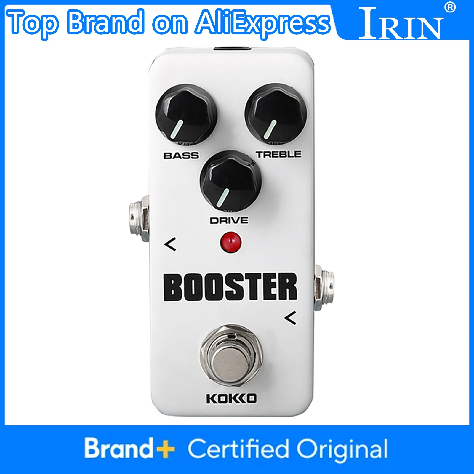 

KOKKO FBS-2 2-полосный эквалайзер, педаль эффектов для электрогитары, True Bypass, двухсегментный эквалайзер, мини-педаль, детали для гитары, аксессуары