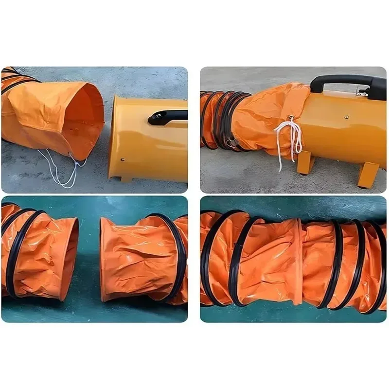 

Portable Heavy cylinder fan Workshop exhaust b Industrial practical b with 5m flexible air duct