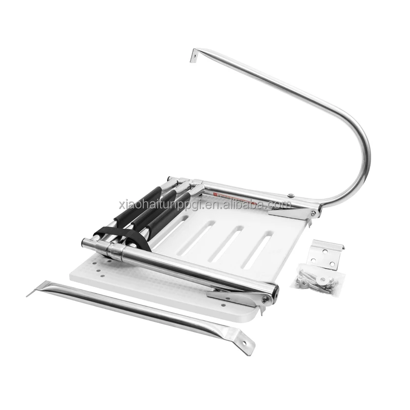 Marine Hardware Boat Extension Swim Ladder Platform Ladders Marine Supplies with Handrail for Yacht Yacht Yacht