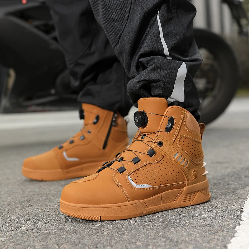 

Waterproof Motorcycle Boots Men Women Professional Track Motorbike Riding Boots Ankle Gear Shift Motorcycle Protective Boots