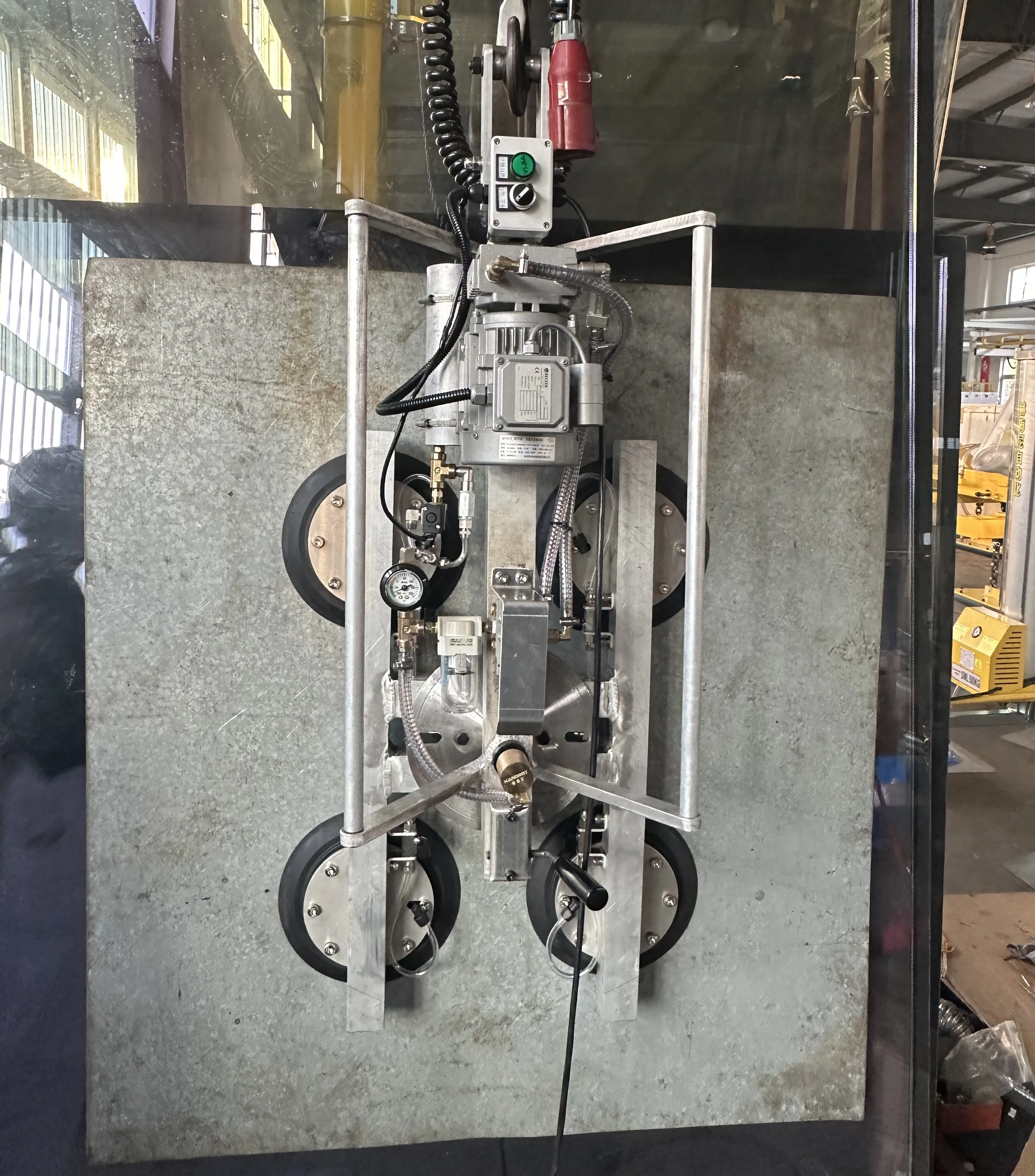 Awovolift 300kg All Aluminum Glass Edging Line Vacuum Lifter with Rotation Function Product Genre Lifters for Glass Edger Line