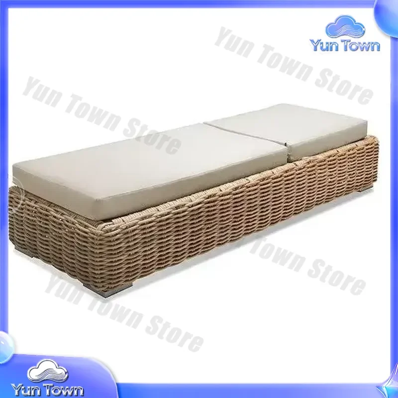 for Outdoor Patio Furniture for Rattan Lounger for Poolside Beach Chaise Lounge for Garden Sunbed for Patio Chair for Luxury