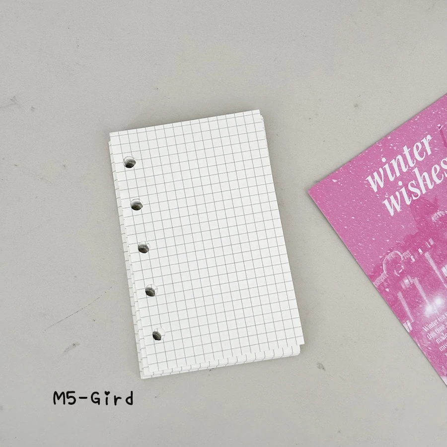 M5/A7 Loose Leaf Journal Notebook Cover, dreifache tragbare Hülle, DIY Nachfüllpapiere/Taschen, Junk Handbook Aufbewahrungsorganisator – Detail 20