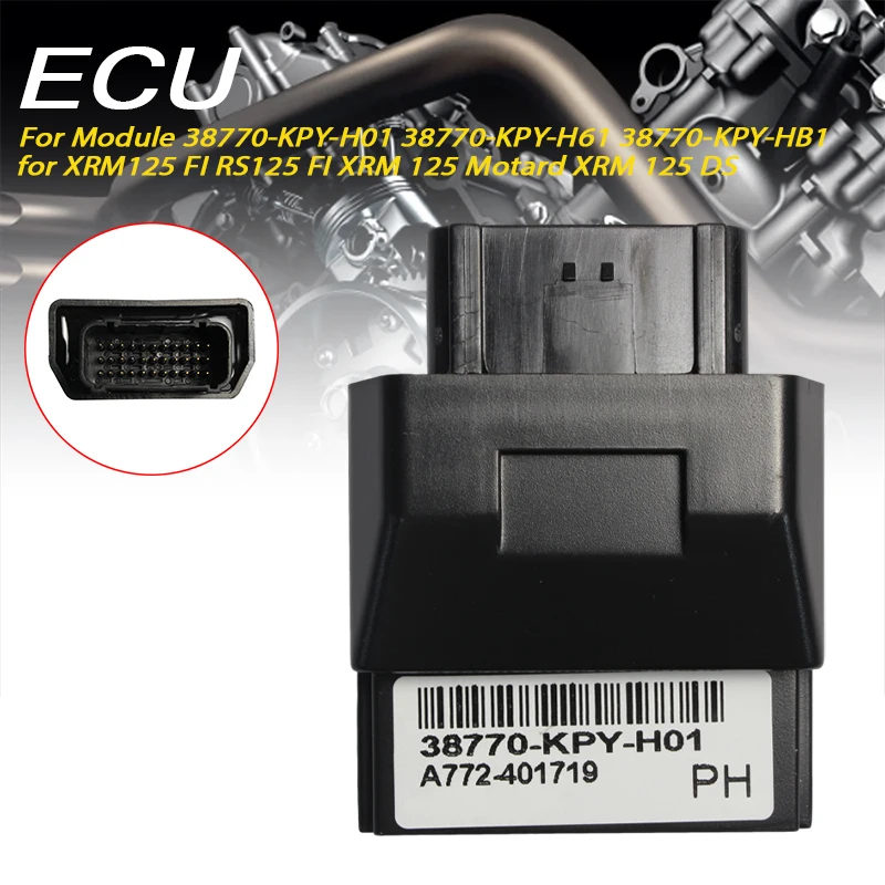 ECU ECM PGM-FI Module 38770-KPY-H01/H61/HB1 for XRM125 FI RS125 FI XRM 125 Motard DS Replacement