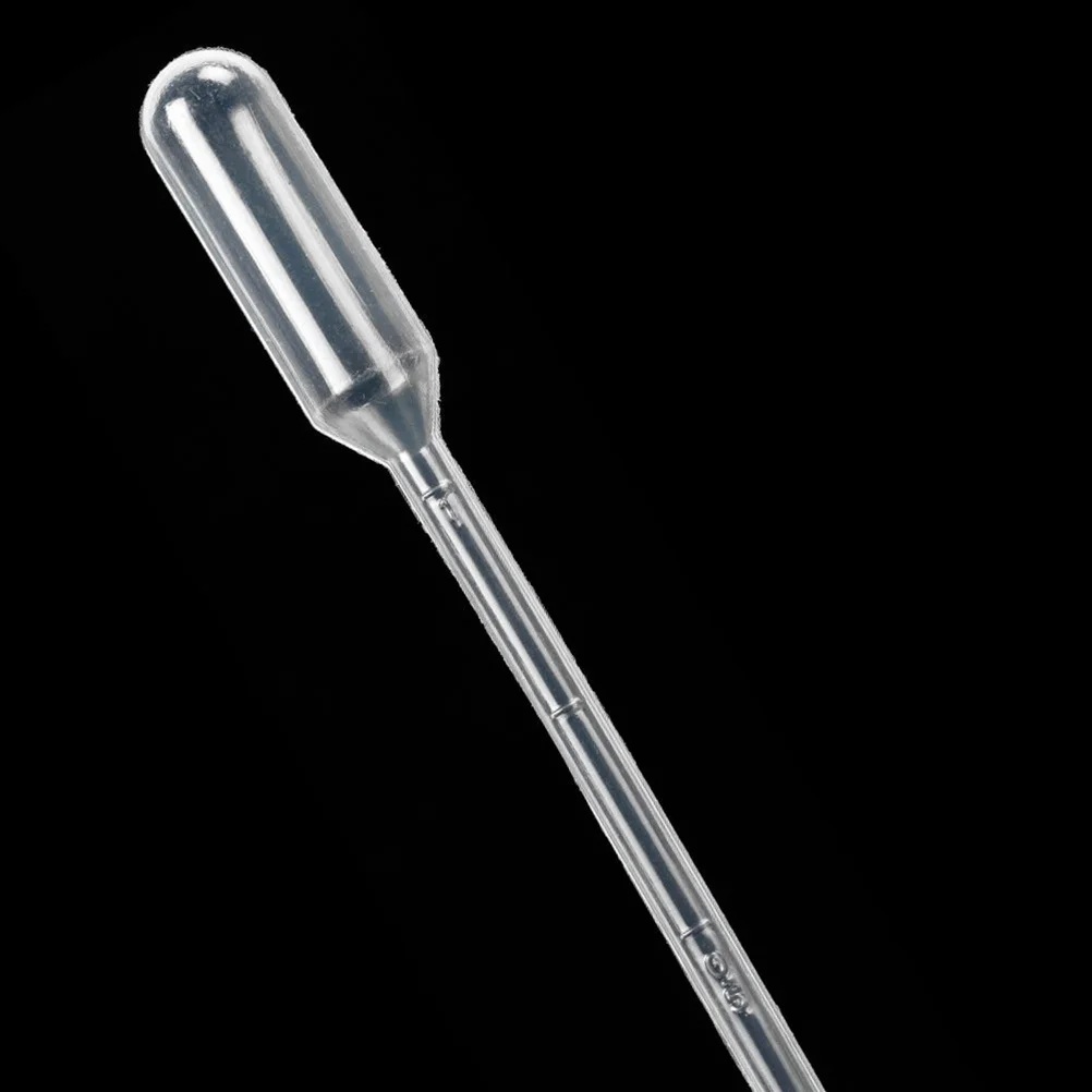 

100Pcs 3Ml Transfer Pipette Disposable Dropper with Graduated Scale for Aromatherapy Mixing Liquids Essential Oils Cosmetics Lab