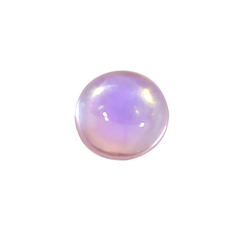 100PCS Glitter Aurora Pink Clear Flatback Mermaid Bead Semi-ball Bubble Nail Art Rhinestones Jewel Decorations Manicure Charms