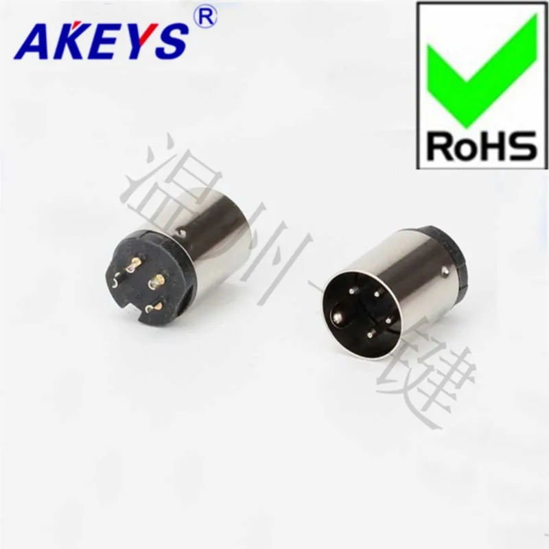 10 шт. DSCT-4-07f-s штекер для клавиатуры DIN-разъем S-терминал 4-контактный MIDI четырехжильный разъем