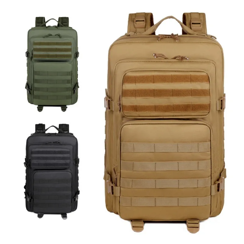 

Military Waterproof Backpack - Breathable Camping Pack with MOLLE System, Multi-Function Tactical Bag for Outdoor Sports