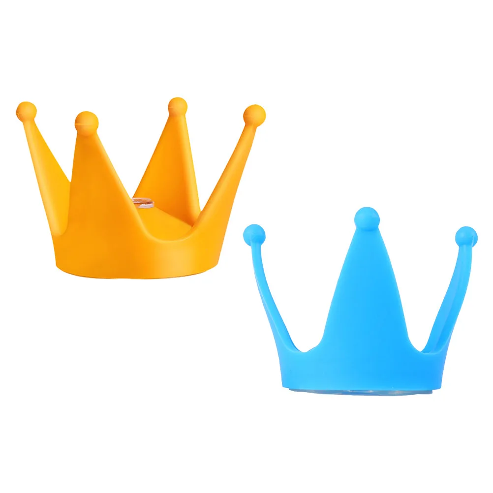

Crown Decoration Suction Cup Silicone Child Motorcycle Bike Safety Hat Accessories Bright Color Durability Utility