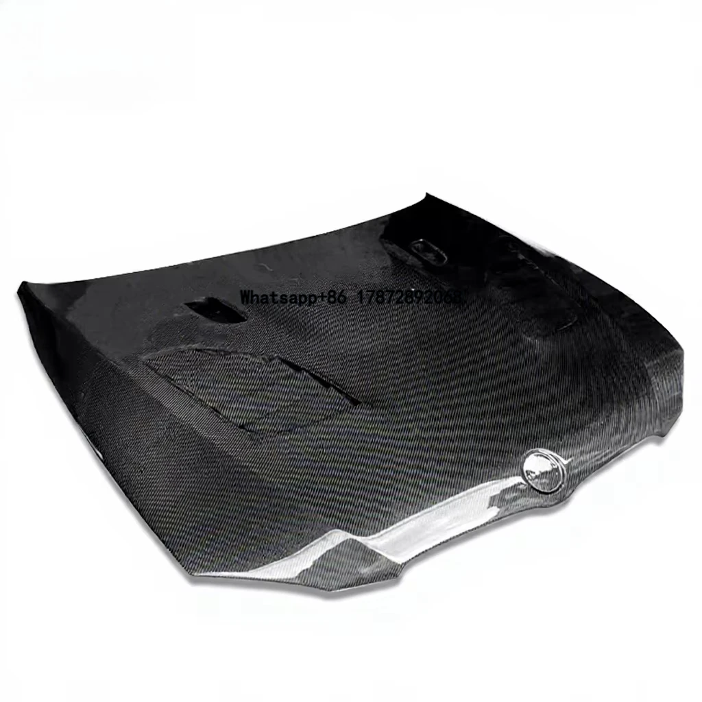 High Quality New Carbon Fiber Perforated Engine Hood Bolts Bolt-On Installation M3 E92 E93 2008-2013 Black Protection EJW 1 Year