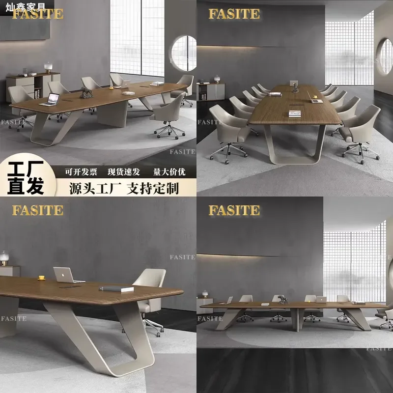 For Public Institution Engineering Project Large Paint Conference Table Meeting Long Table Negotiation Reception Table and