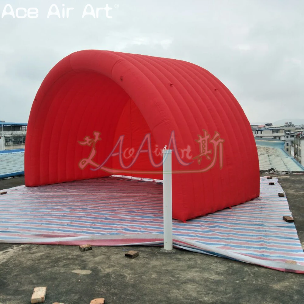 Wholesale Inflatable Red Stage Tent DJ Stage Background Inflatable Stage Tent for Party or Music Festival