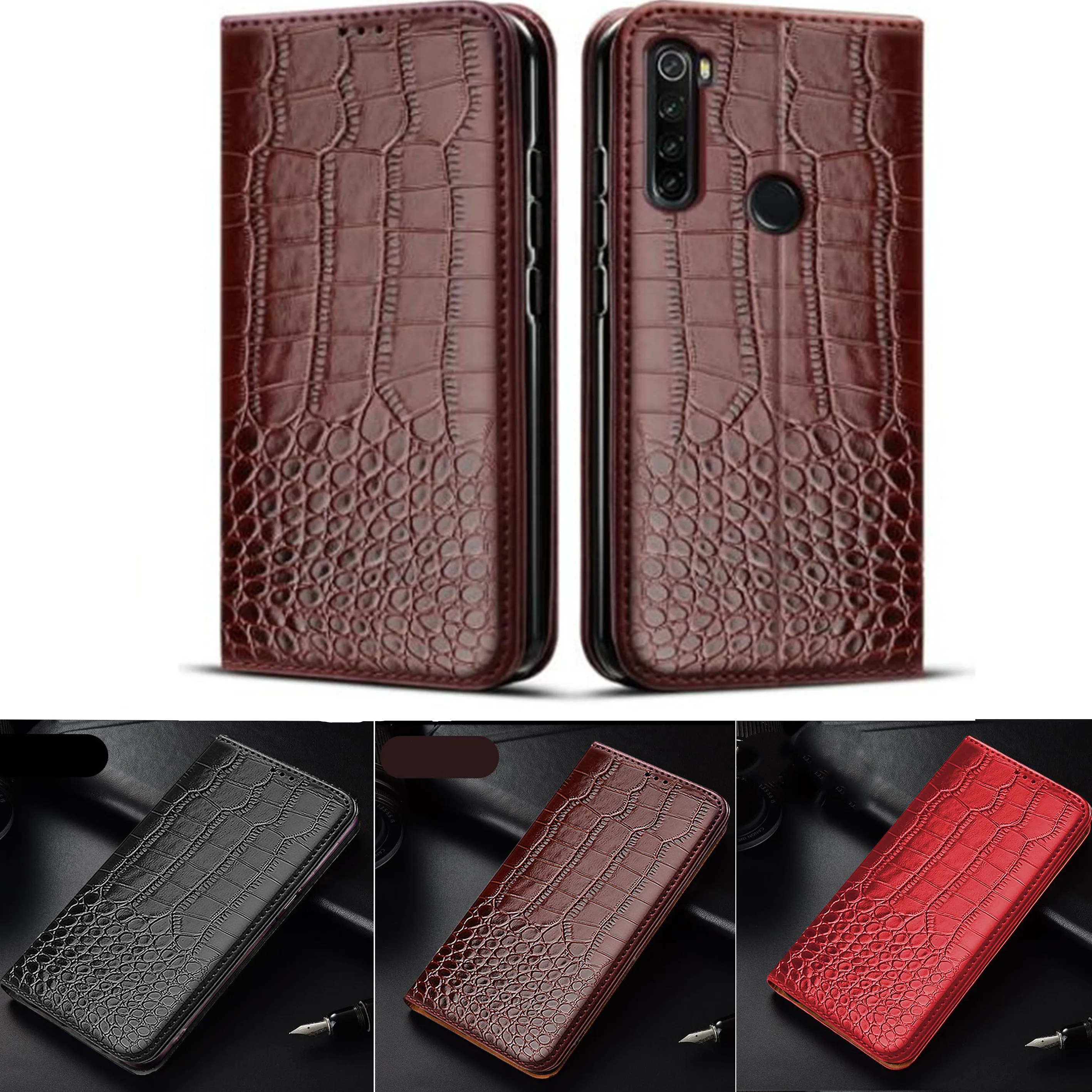 Wallet Case For Redmi Note 8T 8 7 6 5 4 4X 3 3X 3S 8A 7A 6A 4A 5A Pro Prime Plus S2 Y3 Y2 Magnetic Flip Leather Card Cover