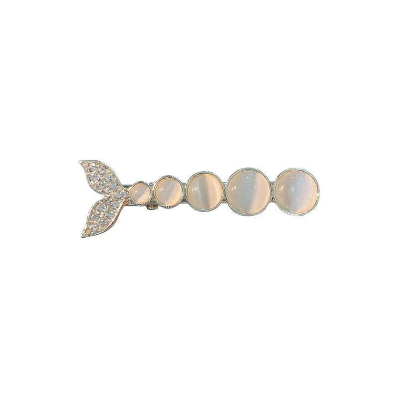 

Girl broken hair hairpin fish tail duck bill clip mermaid princess side hairpin headdress