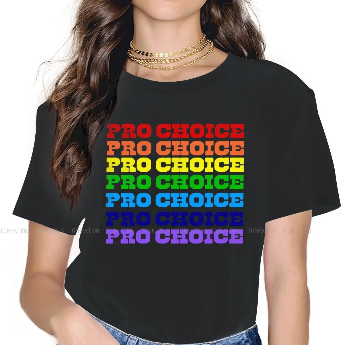 Pro Choice Bumper Feminist  Women Clothes Abortion Rights Oversized Korean StyleT-shirt Kawaii Vintage Female Clothing