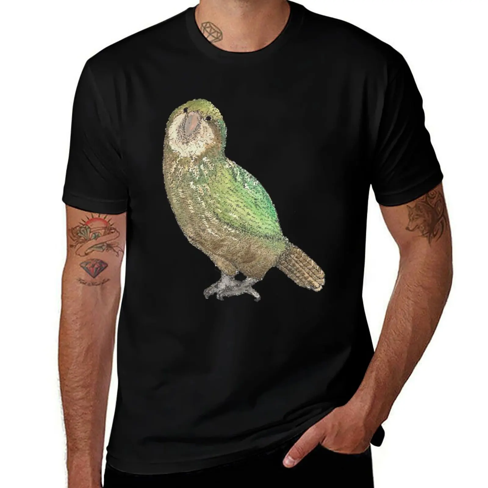 

Kakapo T-Shirt Casual Pattern Print Tee Shirt
