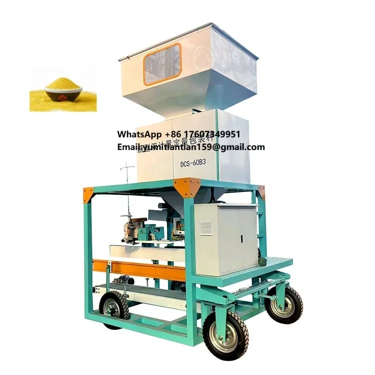

Custom Dried Fruit Packaging Corn Cashew Animal Feed 15 kg Rice Shrimp Seeds Weighing Mixed Nut Bag Packaging Machine
