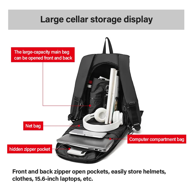 Helmet Bag Waterproof Backpack Motorcycle Bag Outdoor Travel Bag Laptop Bag Night Reflective Backpack Waist Leg Bag