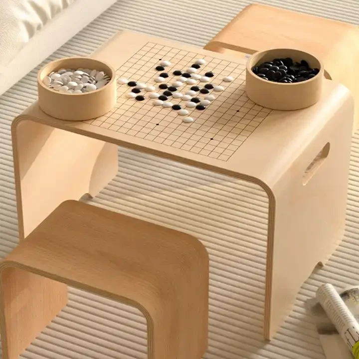 Custom 2024 New Arrival Preschool Wood Furniture Sets Chess Sensory Activity Play Table Backgammon Checker Table For Boys & Girl