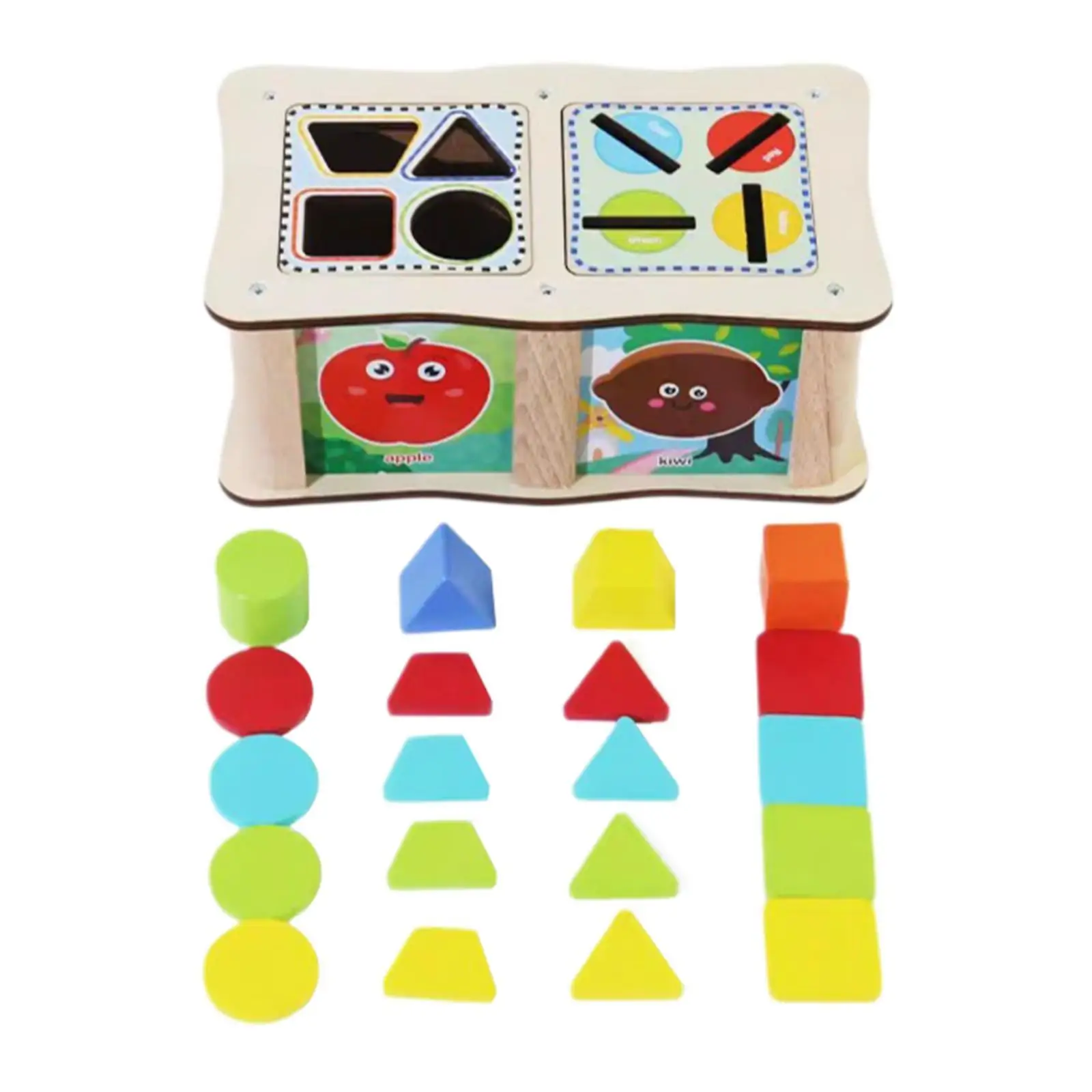 

Shape Sorter Toys Educational Toy Gift Motor Skills Toy Wooden Montessori Toy