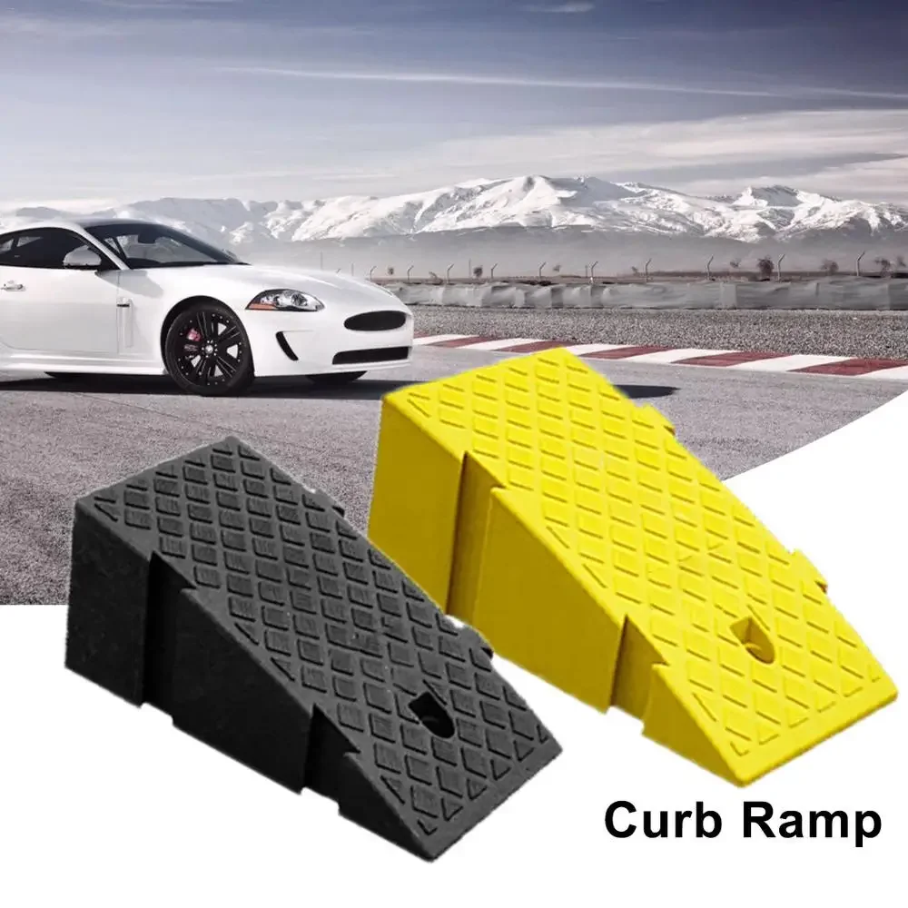 

1PC 16cm Car Wheel Driveway Ramp Portable Plastic Curb Ramp Lightweight Plastic Threshold Ramp High Step Mat Car Accessories