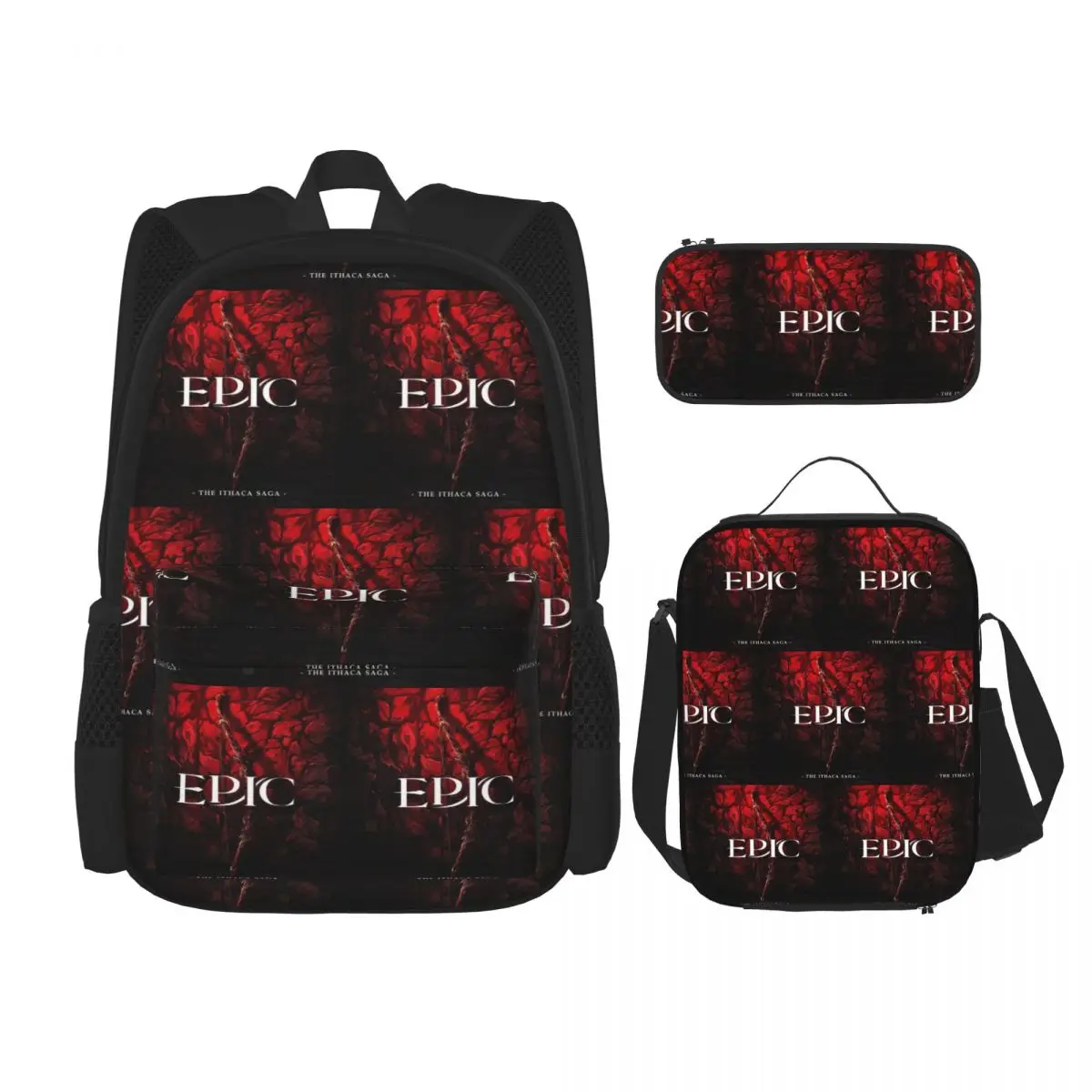 

Epic The Musical The Ithaca Saga Backpacks Students Bookbag School Bags Rucksack Lunch Bag Pen Bag Three-Piece Set