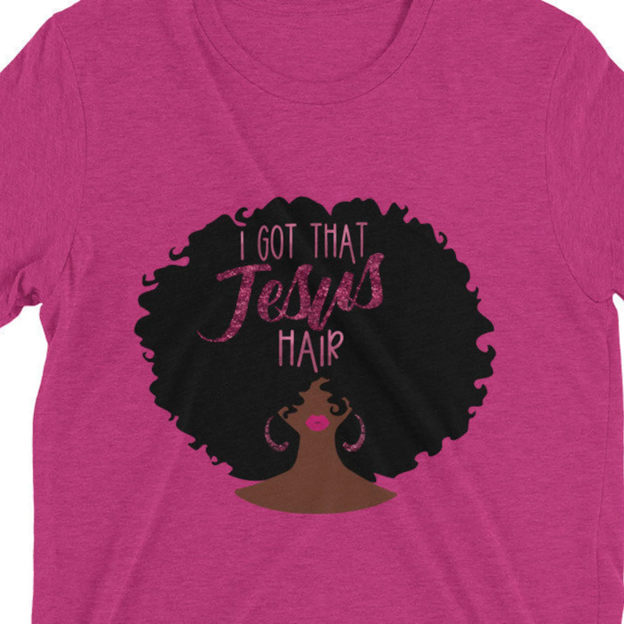 Jesus Hair T Shirt Wear Your Faith When Rocking Natural For African American Women