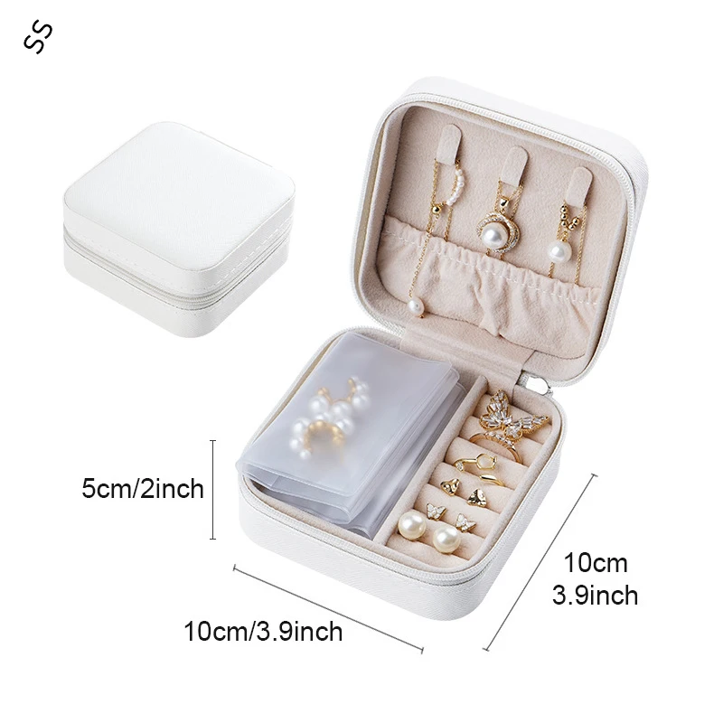 

Portable Storage Jewelry Box Ring Necklace Earrings Protection Packaging Display Cases for Women Accessories