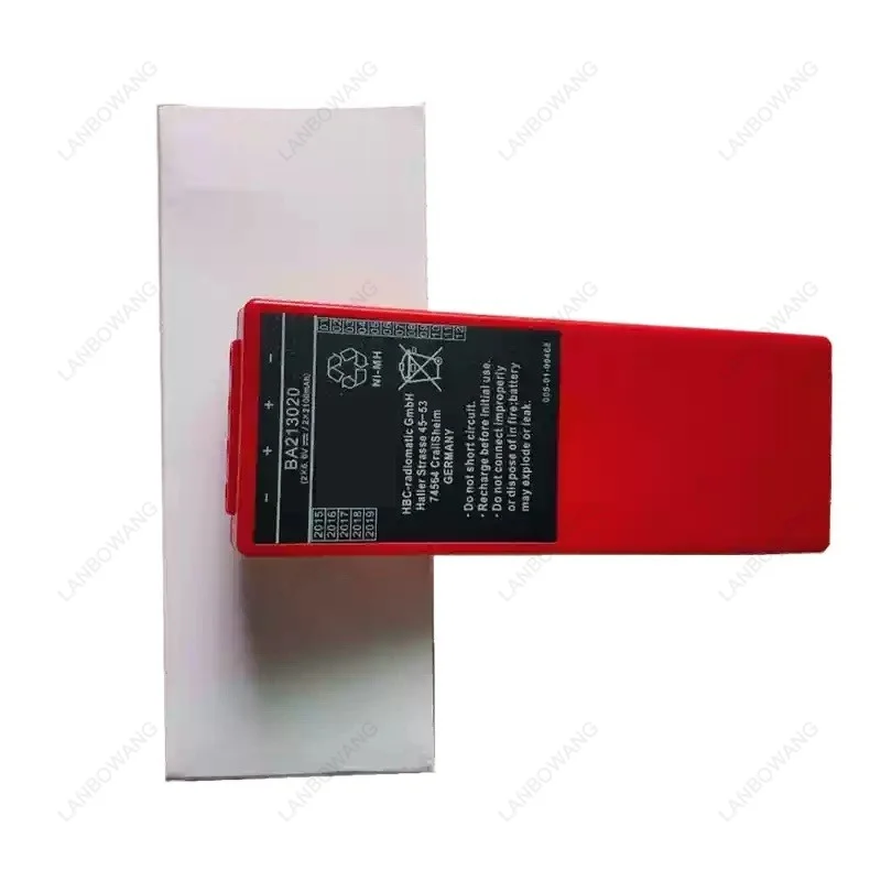 For HBC BA214061 6V 1500mAh NiMH Battery, Replacement for Pump Truck Crane Remote Control