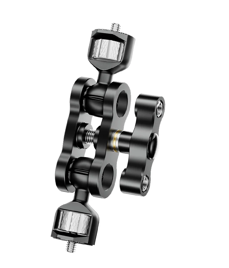 Universeller magischer Arm 360 ° Drehung Doppel kugelkopf 1/4 "Schraube magischer Arm für DSLR-Kamera käfig LED-Licht mikrofon Monitor halterung