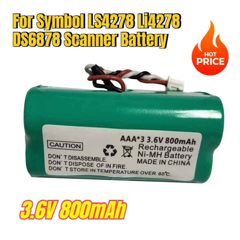 

3.6V 800mAh 82-67705-01 for Symbol LS4278 Li4278 DS6878 Scanner Battery