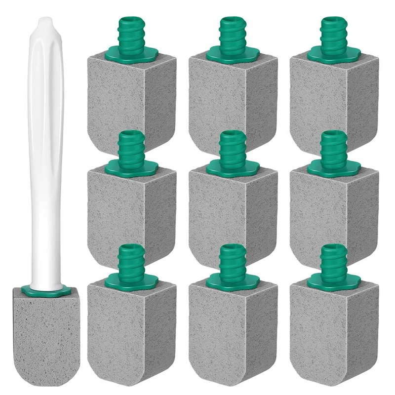 10 Pcs Pumice Stone Toilet Bowl Cleaner Toilet Pumice Stone With Long Handle Toilet Brush For Pool Bathtubs Kitchen Sink