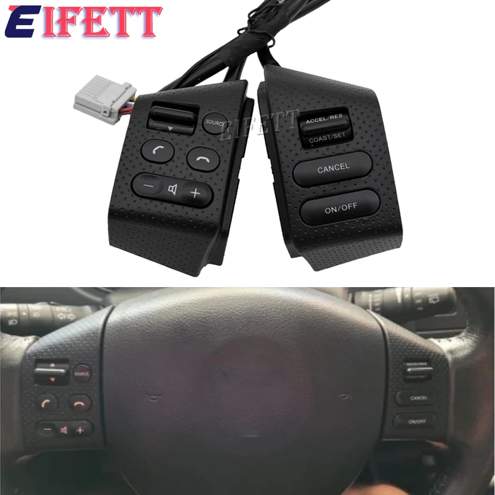 מכונית שיוט בקרת שיוט כפתור גלגל לעבור בצבע שחור בז 'ל ניסן טידה 05-08 livina 05-17