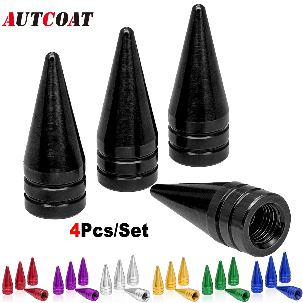 

4PCS Tire Valve Stem Caps, Corrosion Resistant, Universal Stem Covers for Cars Trucks Motorcycles SUVs and Bikes