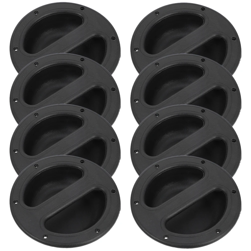 

8 Pcs Speaker H Speakers Recessed Round Flush Mount Door Pull Plastic Audio Replacement Accessories Durable Long Service