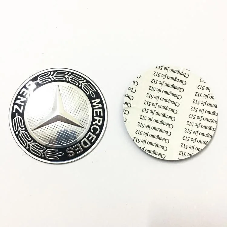 4pcs 56MM automobile wheel hub stickers are suitable for Mercedes-Benz AMG W213 W205 W124 W220W204 wheel hub cover stickers.