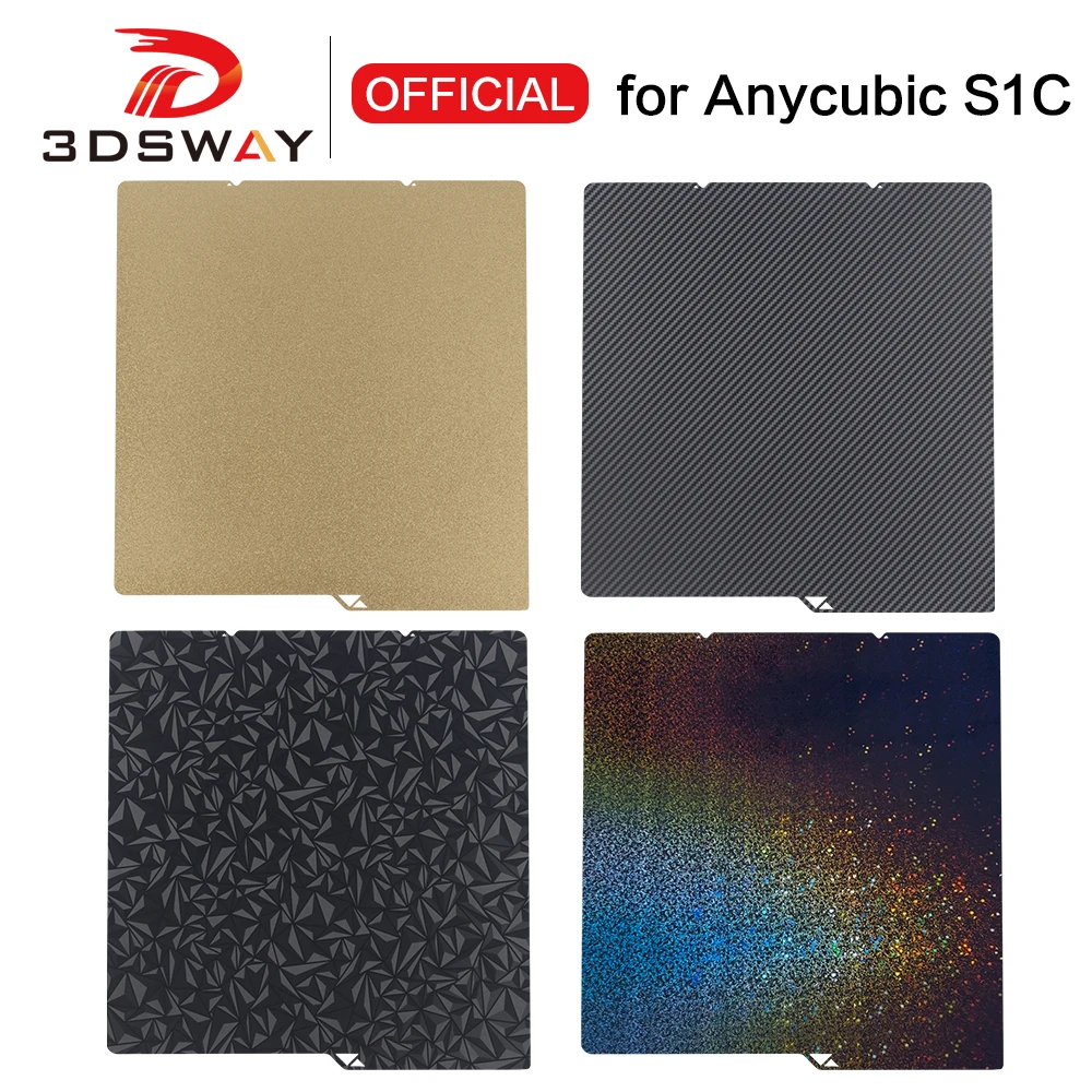 For anycubic s1c build plate Kobra S1 Plate Pei Sheet Textured Kobra S1 Combo PET PEY PEO table Kobra S1C 3d Bed parts