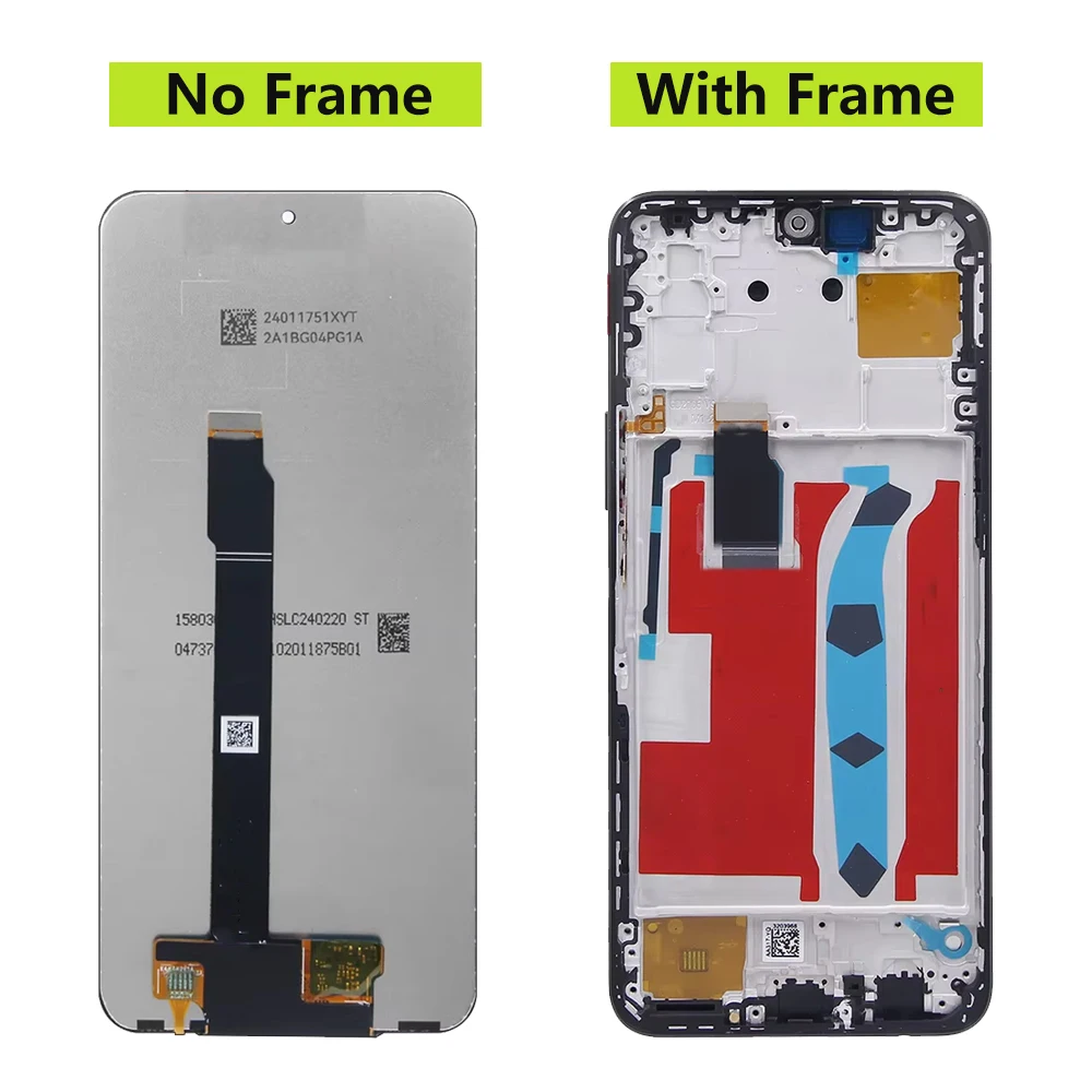 6.7\'\' For Honor X8 4G LCD Display Touch Screen Digitizer Assembly For Honor X8 2022 TFY LX1 LX2 LX3 Display With Frame