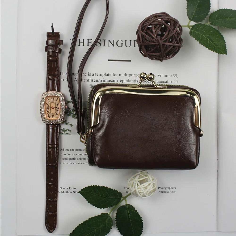 2 шт./комплект, Женский кошелек из натуральной кожи