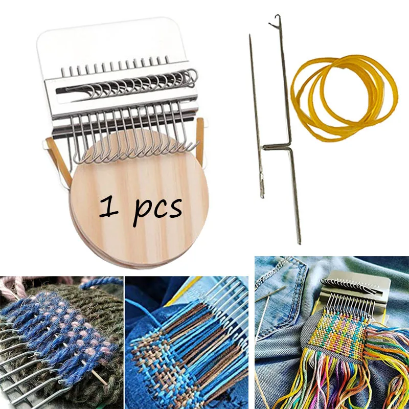 1pcs DIY Creative Braiding Patching Machine Hand Knitting Wooden Speed Weve Type Stitching And Knitting Loom Knitting Tools