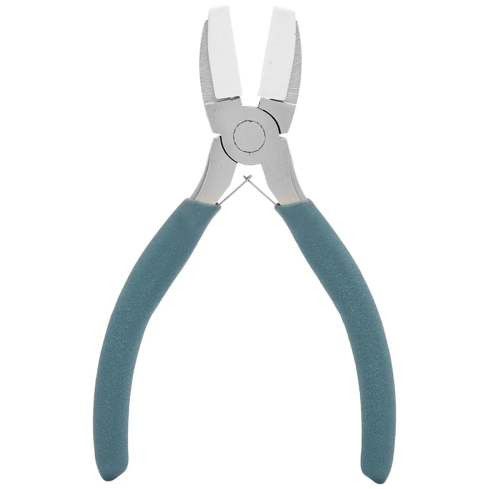 Blue+Silver Chrome Vanadium Steel Jewelry Pliers Total Length 132mm Steel Needle Round Diagonal Cutting Pliers