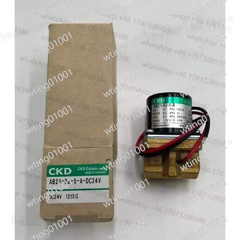 for CKD AB21-02-5-A-DC24V Genuine Pneumatic Solenoid Valve 2 Port Direct Acting Air Control Component High Reliability