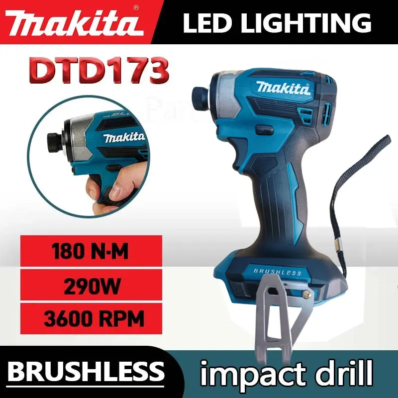 Novo makita dtd173 chave de fenda de impacto chave de fenda elétrica doméstica broca de mão elétrica chave de fenda elétrica multi-função ferramenta