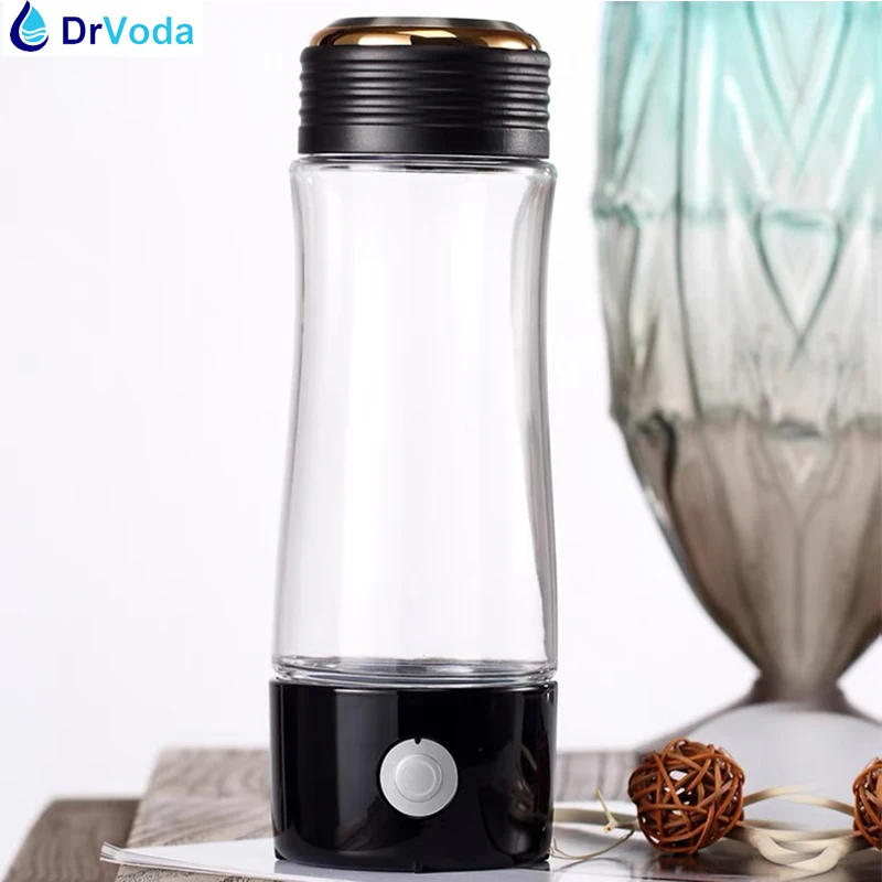 400ml Dissolved Hydrogen Infused Water Bottle Self Clean SPE PEM Hydrogen Generator Portable hydrogen inhaler water maker