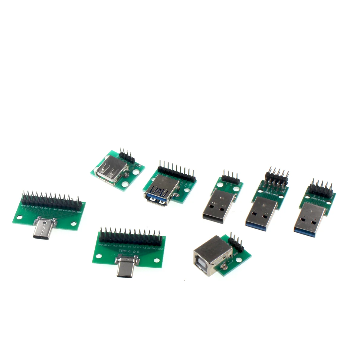 1pcs USB to DIP adapter board TYPE-C/male/female socket, direct insertion into B-type square interface printer