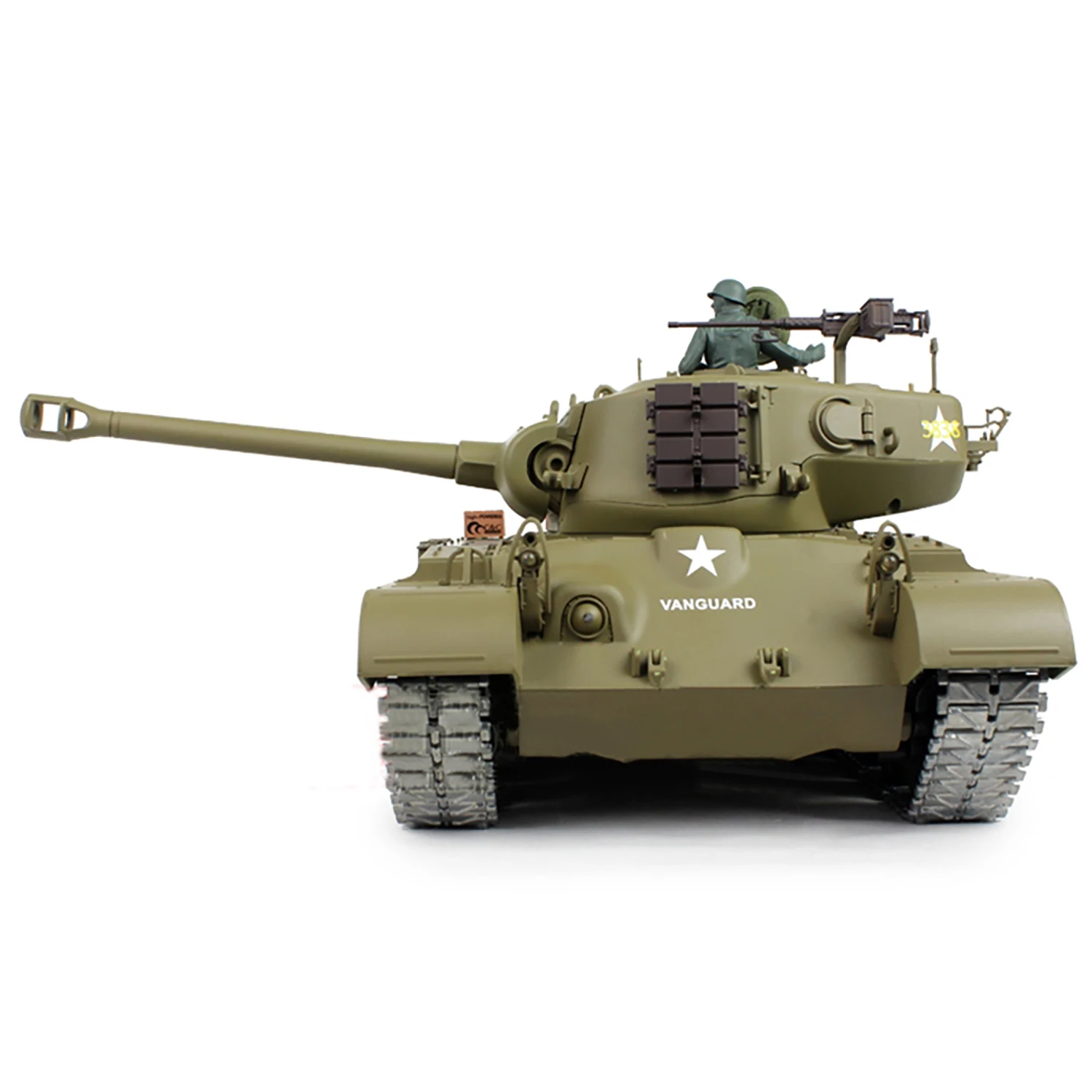 Heng Long 1/16 7.0 M26 Pershing RTR RC Tank 3838 Barrel Recoil 360° Turret Ready to Run Cars Gifts TH20326