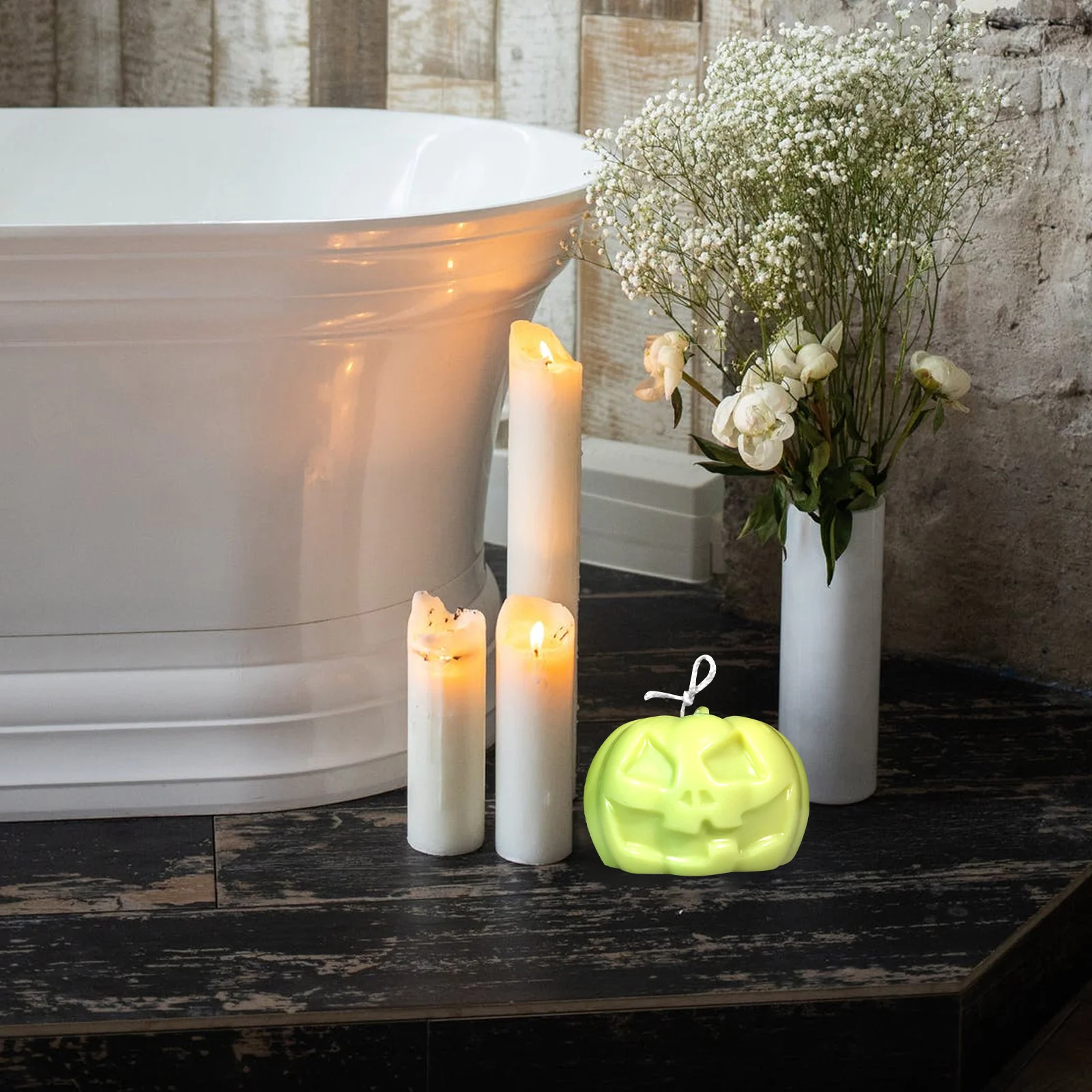 

Силиконовая форма для Хэллоуина в виде тыквы, многофункциональная форма для изготовления ароматических свечей в форме тыквы, мыла ручной работы, изделий из эпоксидной смолы