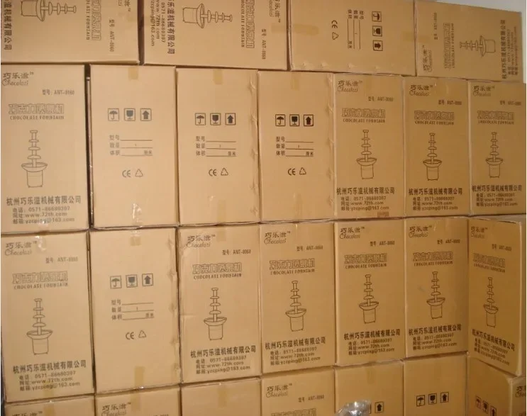 220 فولت الكهربائية ANT-8060 4-layer نافورة الشوكولاته الفولاذ المقاوم للصدأ نافورة الشوكولاته آلة الشوكولاته إناء/ قدر آلة الشلال #6