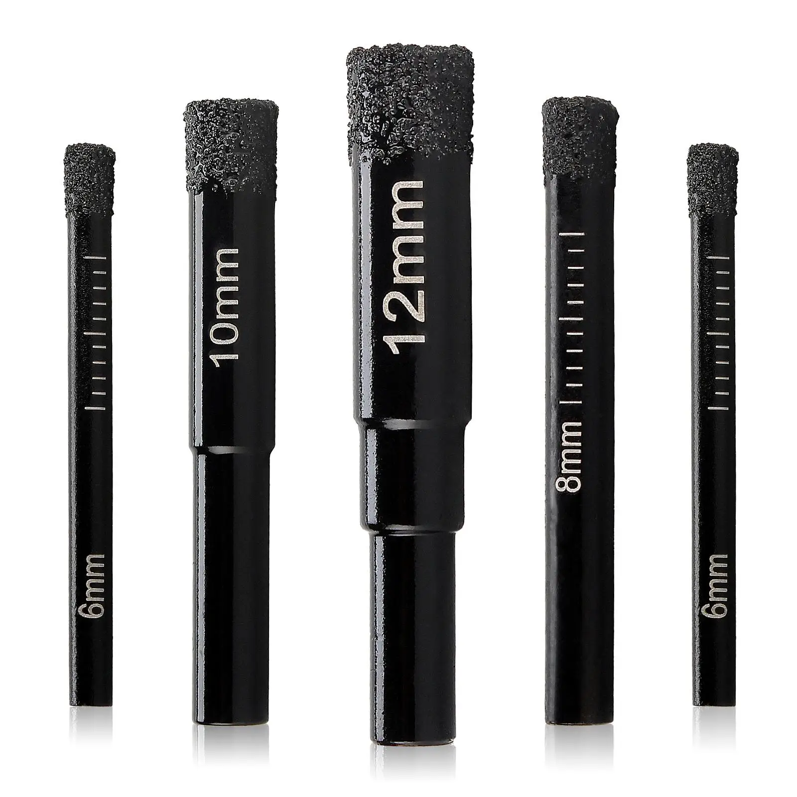 

Набор из 6/6/8/10/12 мм шестиугольной ручки, вакуумная сварная алмазная сухая бита для мраморной керамической плитки, стекла, кольцевая пила